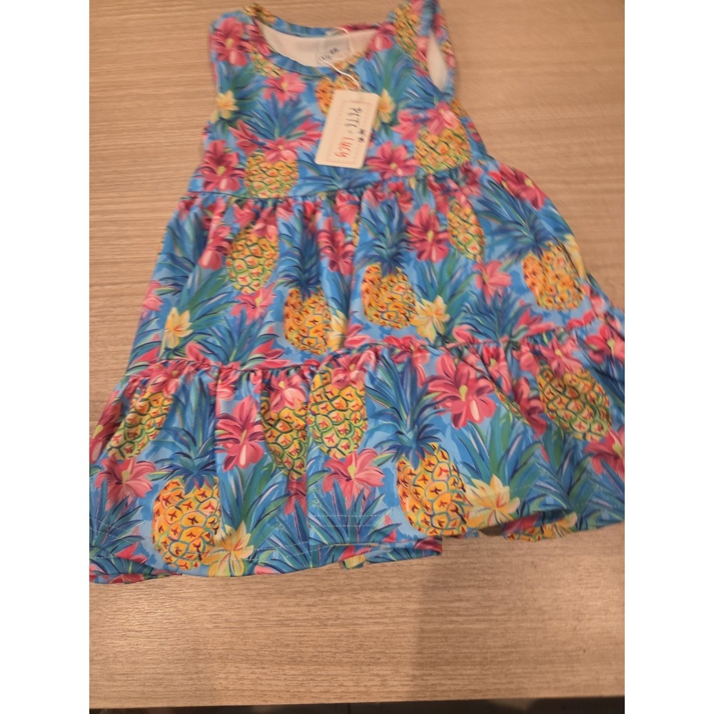 Pete & Lucy Preppy Pineapples Girl Dress Size 12-18 Month